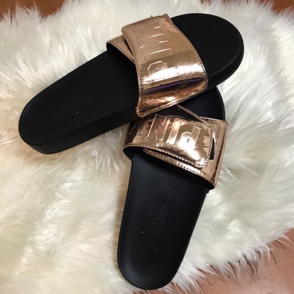 PINK Victoria's Secret Shoes - Pink Victoria’s Secret Slides Size 8